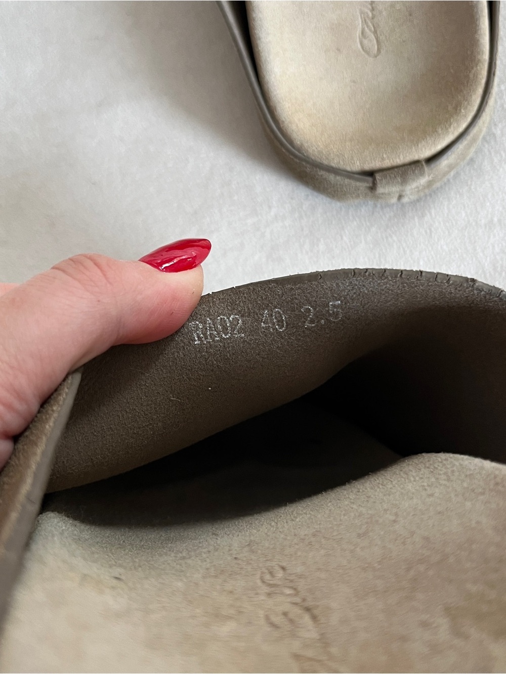 Call Blue The Row Suede Clogs Size 40 US 9 - Picture 7 of 8